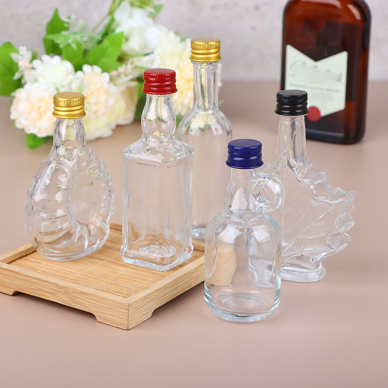 Glass Decanter Whiskey - 50ml Transparent Glass Lead-free Decanter With