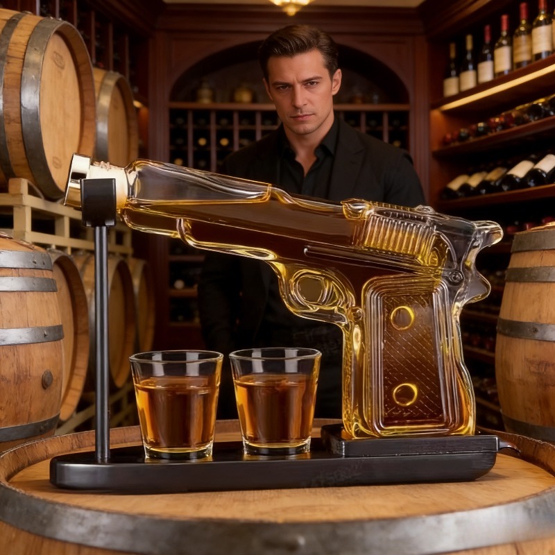 Sandhawk Glass Pistol Decanter – Glass Decanter Whiskey Bewertung und Preis