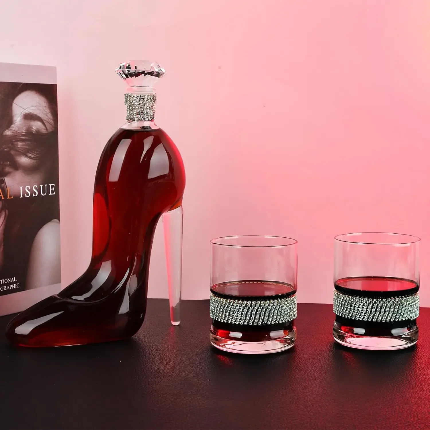 High-Heeled Shoes Shape Whiske – Glass Decanter Whiskey Bewertung und Preis