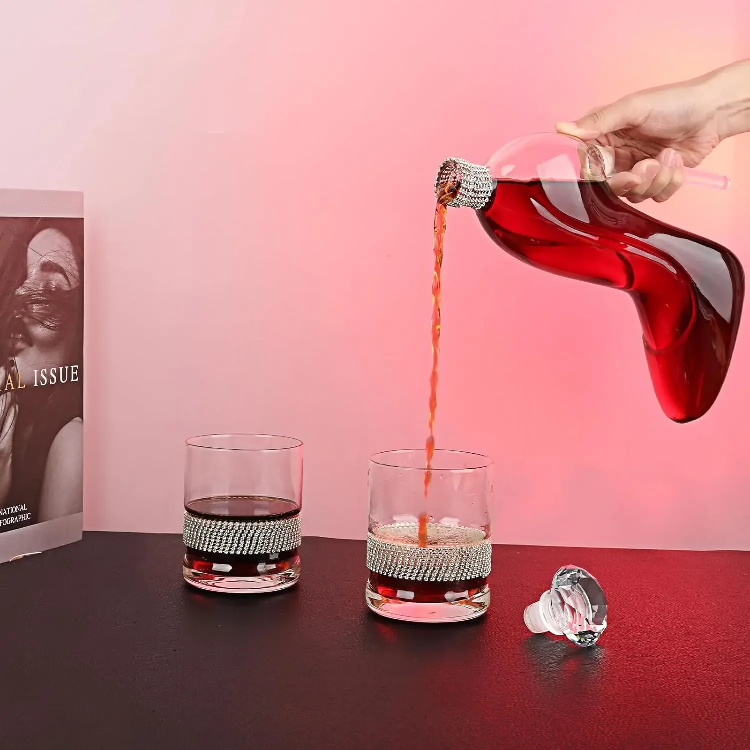 High-Heeled Shoes Shape Whiske – Glass Decanter Whiskey Bewertung und Preis