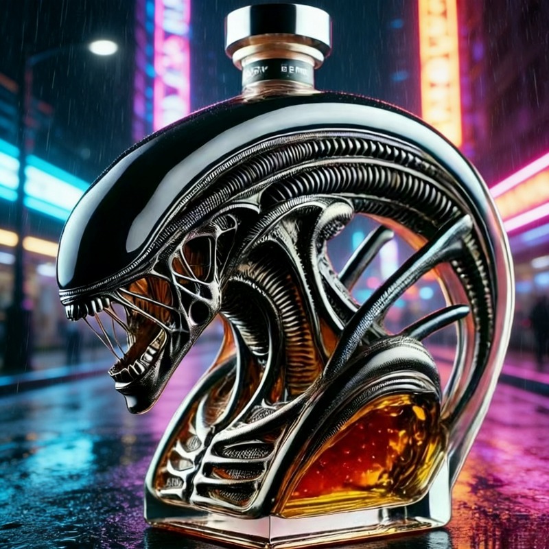 Alien Xenomorph Shaped Whiskey – Glass Decanter Whiskey Bewertung und Preis