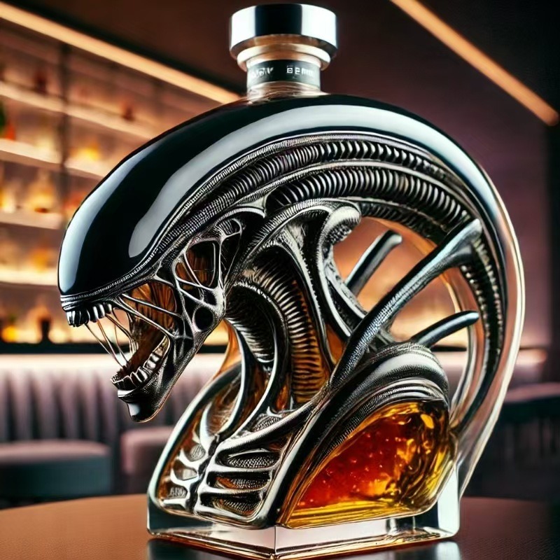 Alien Xenomorph Shaped Whiskey – Glass Decanter Whiskey Bewertung und Preis