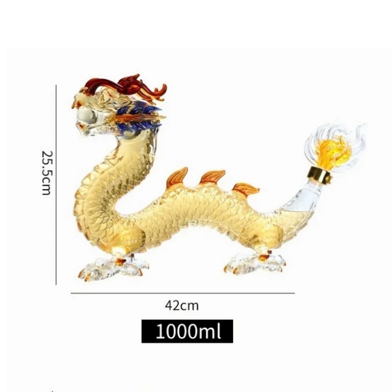 Dragon shaped Chinese Zodiac w – Glass Decanter Whiskey Bewertung und Preis