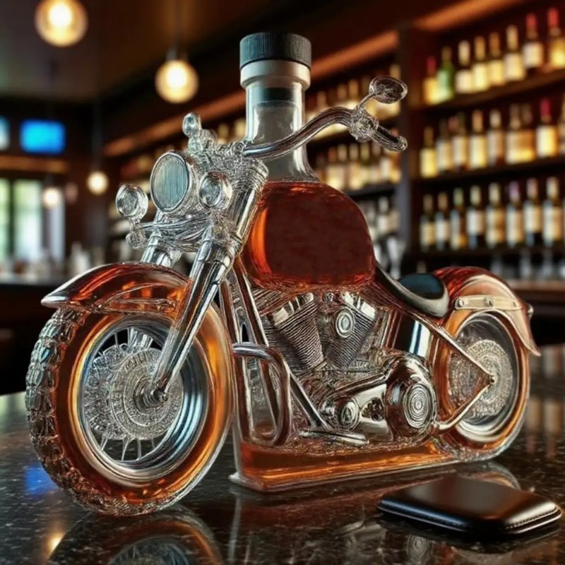 Motorcycle Style Whisky Decant – Glass Decanter Whiskey Bewertung und Preis