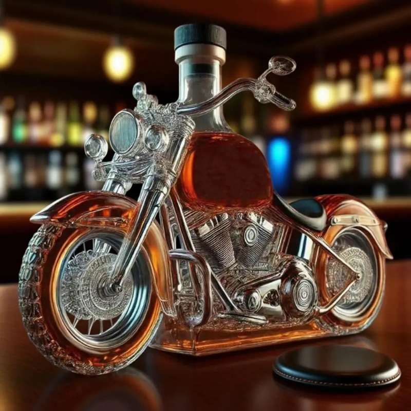 Motorcycle Style Whisky Decant – Glass Decanter Whiskey Bewertung und Preis