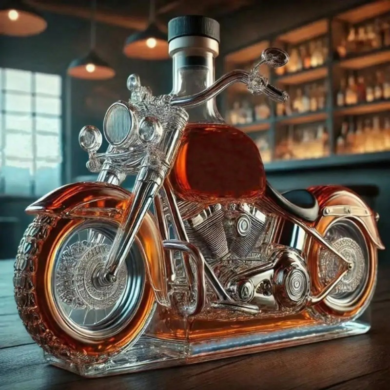 Motorcycle Style Whisky Decant – Glass Decanter Whiskey Bewertung und Preis